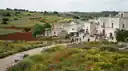 Puglia landscape in golden autumn light